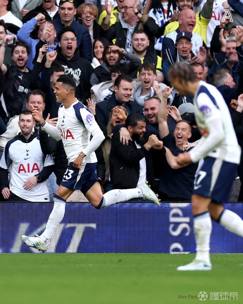 不容易，热刺自3月5日以来首次在英超比赛中取得领先